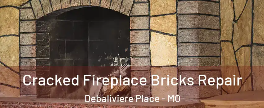 Cracked Fireplace Bricks Repair Debaliviere Place - MO